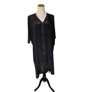 Burning Torch Silk Beaded Dress